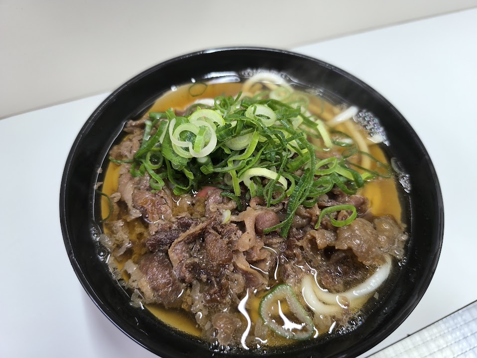 宇部駅の駅そば。めちゃくちゃ美味しかった