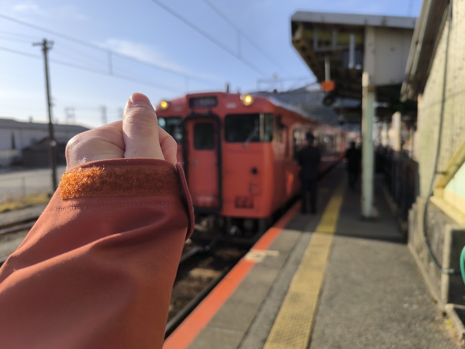 ウィンドブレーカーと色が同じ